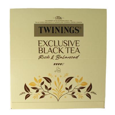 Twinings Exclusive black tea envelop 100 Zakjes Twinings Exclusive black tea envelop 100 Zakjes