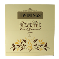 Twinings Exclusive black tea envelop 100 Zakjes