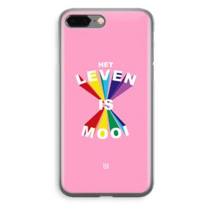 Het Leven Is Mooi: iPhone 8 Plus Transparant Hoesje