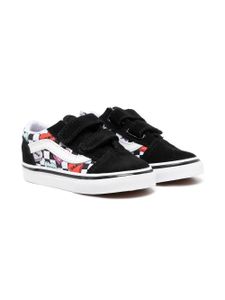 Vans Kids baskets imprimée à attache scratch - Noir