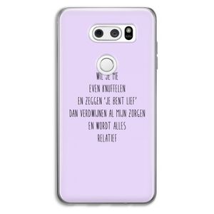 Relatief: LG V30 Transparant Hoesje