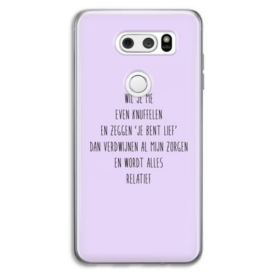 Relatief: LG V30 Transparant Hoesje