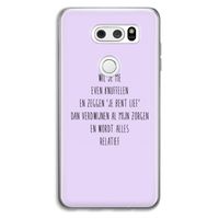 Relatief: LG V30 Transparant Hoesje