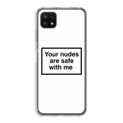 Safe with me: Samsung Galaxy A22 5G Transparant Hoesje