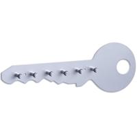 Zeller Sleutelrek voor 6 sleutels - zilver - 35 x 12 cm - Sleutels ophangen - Decoratief sleutelrek