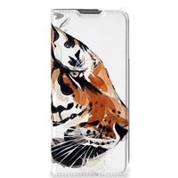 Bookcase OnePlus Nord CE 2 5G Watercolor Tiger
