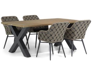 Lifestyle Crossway/Cardiff 180 cm dining tuinset 5-delig