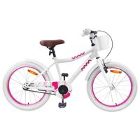 VidaXL Kinderfiets 20 inch voor 6-11 jaar oud wit