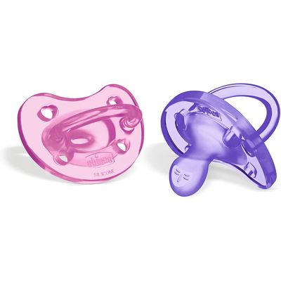 Chicco Fopspeen Physio Soft Roze/paars 16 Maanden 2 Stuks