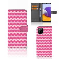 Samsung Galaxy A22 4G | M22 | Telefoon Hoesje | Waves Pink