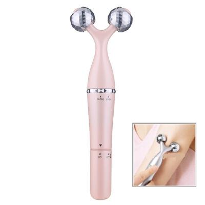 3 in 1 draagbare elektrische oog Massager dubbele kin gezicht lift lichaam nek massage roller anti rimpel 3D Facial massage machine (Rose goud)