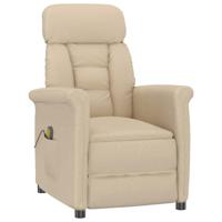 Massagestoel Crème 70.5 x 96.5 x 95 cm Stof en metaal