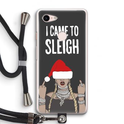 Came To Sleigh: Pixel 3 Transparant Hoesje met koord