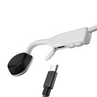 Shokz OpenMove Hoofdtelefoons Draadloos oorhaak Oproepen/muziek USB Type-C Bluetooth Wit - thumbnail