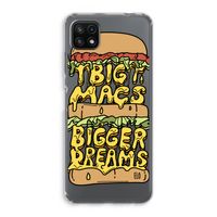 Big Macs Bigger Dreams: Samsung Galaxy A22 5G Transparant Hoesje