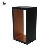 Artdelight Design tafellampCorridor zwart met roodkoper - TL CORRIDOR ZW-GO