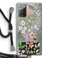 Botanical sweet flower heaven: Samsung Galaxy Note 20 / Note 20 5G Transparant Hoesje met koord