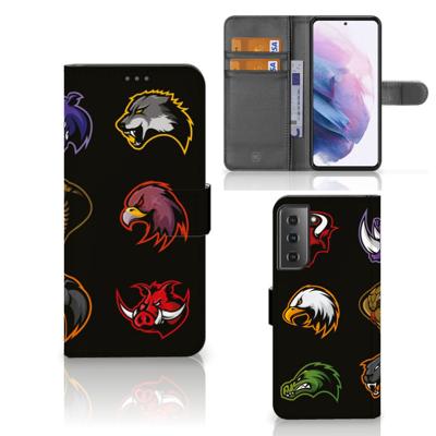 Samsung Galaxy S21 Plus Leuk Hoesje Cartoon | Portemonnee hoesje
