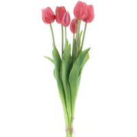 PSO Classic Tulip Bundle Sally x7 beauty 47 cm kunstbloemen - thumbnail