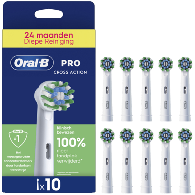 Oral-B PRO Cross Action opzetborstels - 10 stuks - Value Pack