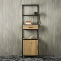 Tower Living Wandkast 'Luna' Links, Eiken, 200 x 60cm