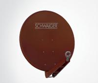 Schwaiger SPI085PR Satellietschotel 85 cm Reflectormateriaal: Aluminium Steenrood