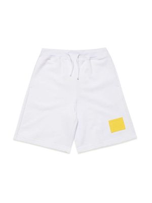 DSQUARED2 KIDS short en coton à logo appliqué - Blanc