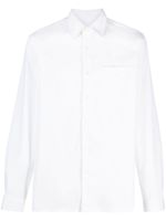 Prada chemise à logo brodé - Blanc