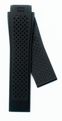 Horlogeband Tag Heuer BT6106 / FT6076/0 / SBF8A5000 / Connected watch Rubber Zwart