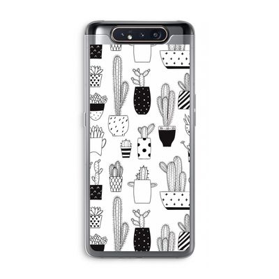 Cactusmotief: Samsung Galaxy A80 Transparant Hoesje