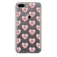 Chicks before dicks: iPhone 8 Plus Transparant Hoesje