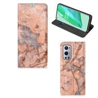 OnePlus 9 Pro | Standcase | Marmer Oranje OnePlus 9 Pro | Standcase | Marmer Oranje