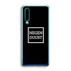 Negenduust black: Huawei P30 Transparant Hoesje