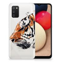 Smartphone hoesje Samsung Galaxy A02s Watercolor Tiger