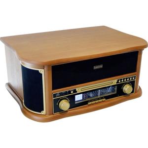 Lenco Classic Phono TCD-2551WD - Holz-Plattenspieler im Retro-Design mit Bluetooth Platenspeler
