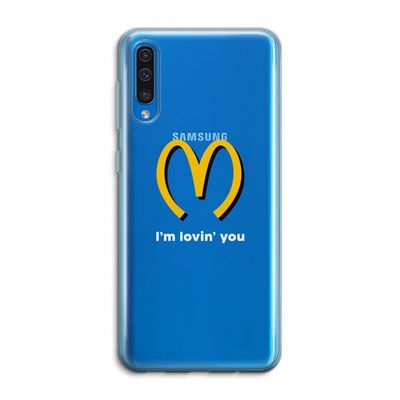 I'm lovin' you: Samsung Galaxy A50 Transparant Hoesje