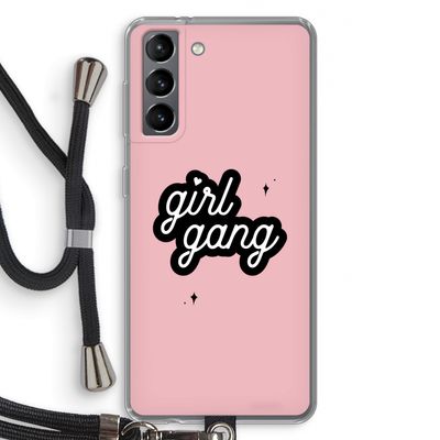 Girl Gang: Samsung Galaxy S21 Transparant Hoesje met koord
