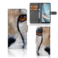 OPPO Reno4 Z | Telefoonhoesje | Met pasjeshouder | Cheetah