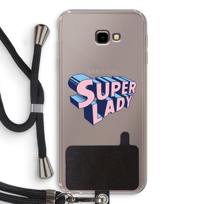 Superlady: Samsung Galaxy J4 Plus Transparant Hoesje met koord