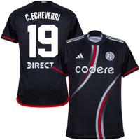 River Plate 3e Shirt 2024-2025 + C. Echeverri 19 (Fan Style) - thumbnail