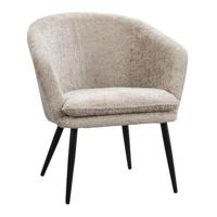 Leen Bakker - Fauteuil Cloe - - Stof - Beige - 70.5x66.5x79 Cm