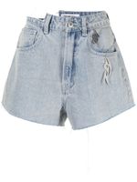 Ground Zero short en jean et effet usé - Bleu