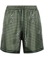 AMIRI short Staggered Houndstooth - Vert