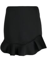 Cynthia Rowley ruffled high-waist mini skirt - Noir - thumbnail