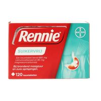 Rennie Kauwtablet suikervrij (120 Kauwtab)