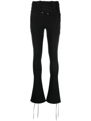 Off-White legging lacés à logo imprimé - Noir