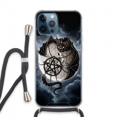 Volle maan: iPhone 13 Pro Max Transparant Hoesje met koord