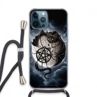 Volle maan: iPhone 13 Pro Max Transparant Hoesje met koord