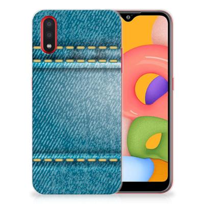 Samsung Galaxy A01 | Sillicone Back Cover | Jeans