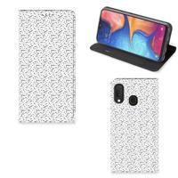 Samsung Galaxy A20e | Hoesje met Magneet | Stripes Dots